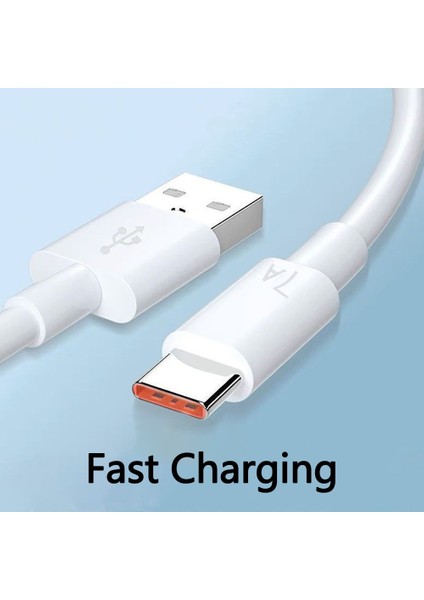Lupway 7A Süper Hızlı Şarj Kablosu USB Tip-C Cep Telefonu Şarj Kablosu Samsung Xiaomi Huawei Için Veri Iletim Kablosu (Yurt Dışından)