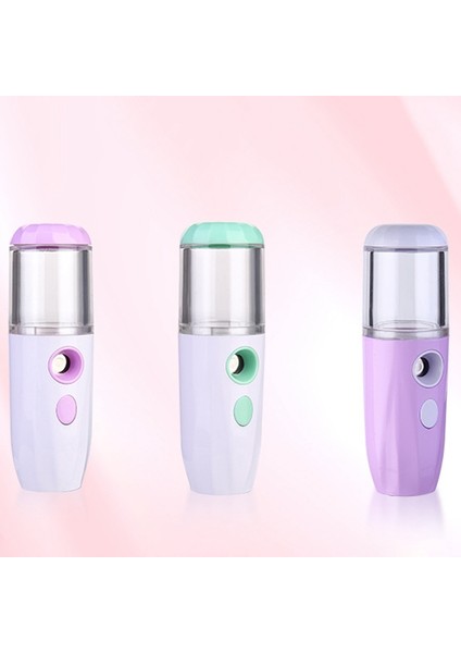 Kullanışlı Yüz Buhar Makinesi Nano Mister Yüz Sprey Şişesi Sis Püskürtücü Cilt Nem Ölçer Bankası Taşınabilir USB Şarj Edilebilir (Yurt Dışından) modelleri