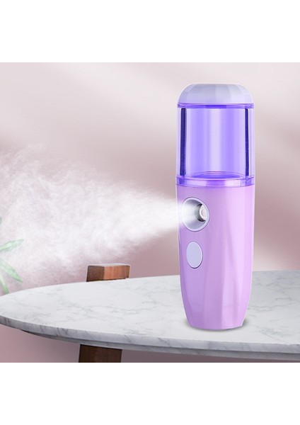 Kullanışlı Yüz Buhar Makinesi Nano Mister Yüz Sprey Şişesi Sis Püskürtücü Cilt Nem Ölçer Bankası Taşınabilir USB Şarj Edilebilir (Yurt Dışından) fırsatları