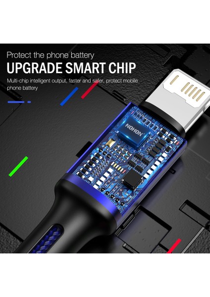 Hızlı Şarj USB Kablosu iPhone 13 12 11 Pro Max x Xr Xs 10 8 7 6 5 S Artı Se Uzun 2 M 3 M Apple Telefon Veri Şarj Kablosu 3 M Tel (Yurt Dışından)