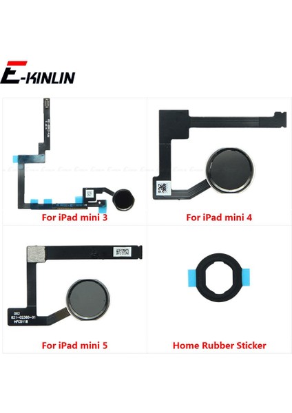 Dokunmatik Kimlik Parmak Izi Bağlantı Sensörü Tarayıcı Konektörü Flex Kablo iPad Mini 3 4 5 Ev Dönüş Düğmesi Anahtar Parçaları Değiştirin (Yurt Dışından)