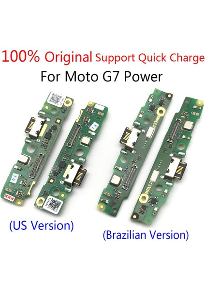 Yeni Motorola Moto G7 Güç G6 G7 Oyun USB Şarj Portu Mic Mikrofon Yuva Konnektörü Kurulu Flex Kablo (Yurt Dışından)