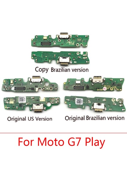 Yeni Motorola Moto G7 Güç G6 G7 Oyun USB Şarj Portu Mic Mikrofon Yuva Konnektörü Kurulu Flex Kablo (Yurt Dışından)