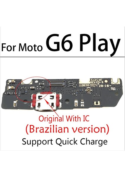 Yeni Motorola Moto G7 Güç G6 G7 Oyun USB Şarj Portu Mic Mikrofon Yuva Konnektörü Kurulu Flex Kablo (Yurt Dışından)