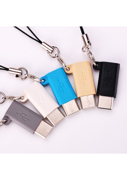 Adaptörler Mikro USB Dişi Tip C Erkek Dönüştürücü Kordon ile Mı Redmi Huawei Google Oneplus Veri Senkronizasyon Şarj Konektörü (Yurt Dışından)