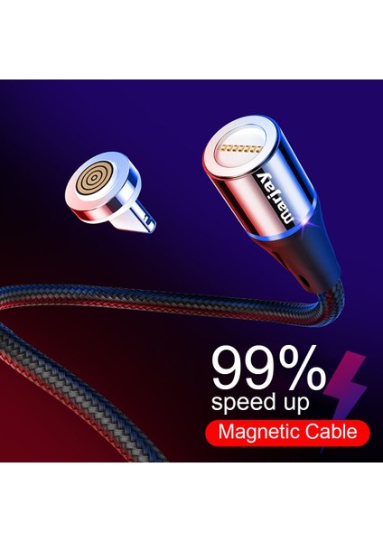 Marjay Manyetik Mikro USB Kablosu iphone Samsung Xiaomi USB Tip C 3A Hızlı Şarj Mıknatıs Şarj Adaptörü Cep Telefonu Kabloları (Yurt Dışından)