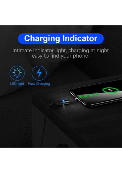 Marjay Manyetik Mikro USB Kablosu iphone Samsung Xiaomi USB Tip C 3A Hızlı Şarj Mıknatıs Şarj Adaptörü Cep Telefonu Kabloları (Yurt Dışından)