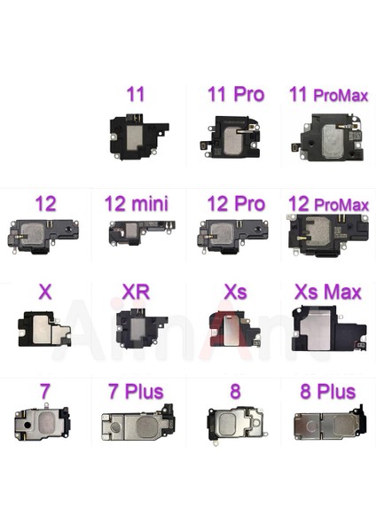Orijinal Alt Hoparlör iPhone x Xr Xs 11 12 Pro Max Mini Yüksek Sesle Telefon Ses Buzzer Zil Hoparlör Flex Kablolu Telefon Parçaları (Yurt Dışından)