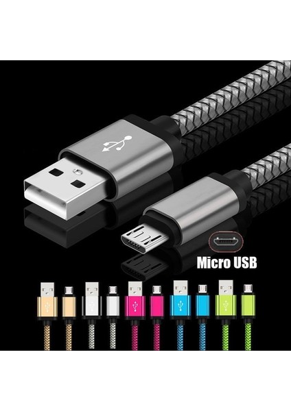 Mikro USB Kablosu 2.4A Hızlı Şarj Telefon Şarj Aleti Kablosu Için Huawei Y7P Y6P Y5P P Akıllı 2019 Onur 9A 9c 9s 8A 8s USB C Veri Kablosu (Yurt Dışından)