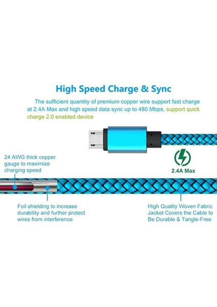 Mikro USB Kablosu 2.4A Hızlı Şarj Telefon Şarj Aleti Kablosu Için Huawei Y7P Y6P Y5P P Akıllı 2019 Onur 9A 9c 9s 8A 8s USB C Veri Kablosu (Yurt Dışından) modelleri