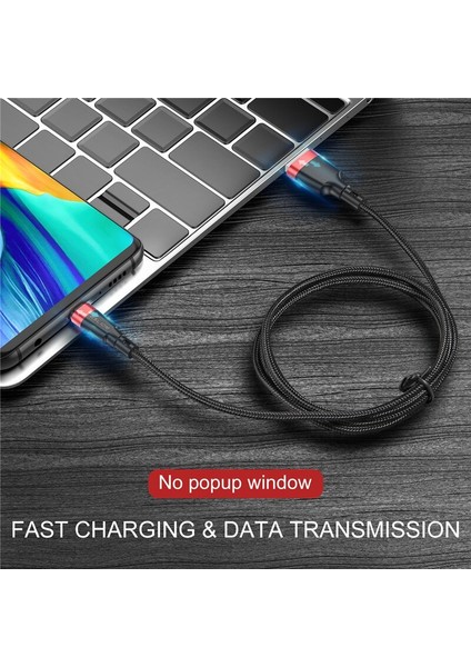 Uslıon 3 M Mikro USB Kablosu 3A Hızlı Şarj USB Veri Kablo Kordonu Samsung Redmi Için Not 4 5 Android Mikro Cep Telefonu USB Kablosu (Yurt Dışından)