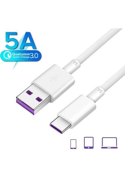 5A Tip-C Mikro USB Kablosu Veri Senkronizasyonu Hızlı Şarj Kablosu Samsung S7 Huawei Xiaomi Not Tablet Android Telefon Için Şarj Kabloları (Yurt Dışından)