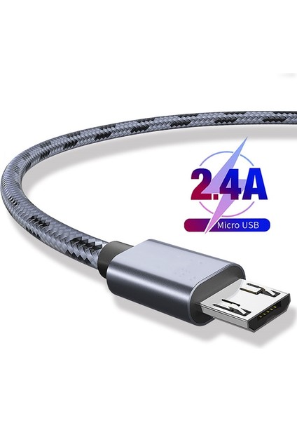 Mikro USB Kablosu 0.25 M 1 M 2 M 3 M Tipi USB C Hızlı Şarj Cep Telefonu Kabloları Veri Şarj Cihazı Samsung S8 S9 Xiaomi Tablet Kablosu (Yurt Dışından)