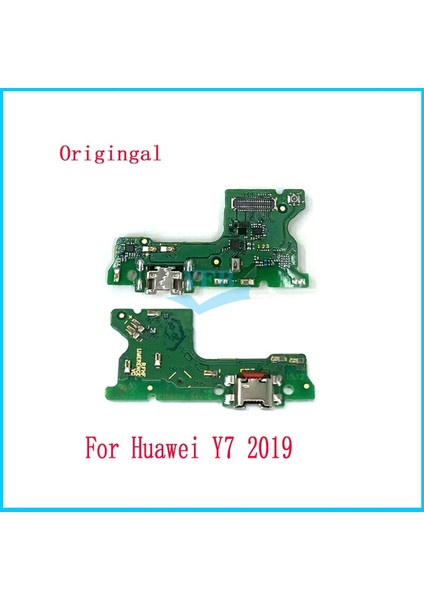 Huawei Y7 Y6 Y9 Y5 2018 2019 2017 Y7A 2020 USB Şarj Portu Yuva Konnektörü Modülü Kurulu Mikrofon Flex Kablo (Yurt Dışından)