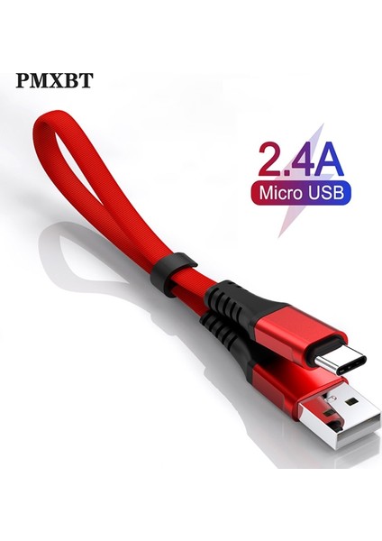 30 cm Kısa USB C Tipi Kablo Hızlı Şarj Cihazı Huawei Samsung Android 2.4A Hızlı Şarj Cep Telefonu Veri Kablosu Kablosu USB C Kabloları (Yurt Dışından)