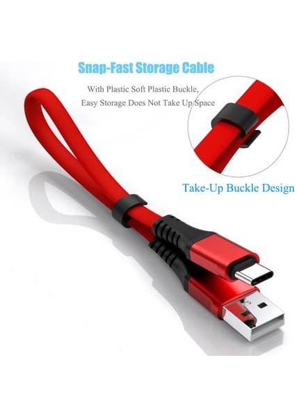 30 cm Kısa USB C Tipi Kablo Hızlı Şarj Cihazı Huawei Samsung Android 2.4A Hızlı Şarj Cep Telefonu Veri Kablosu Kablosu USB C Kabloları (Yurt Dışından) fırsatları