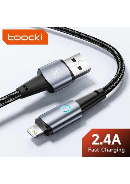 Toocki USB Yıldırım Kablosu iPhone 13 12 11 Pro Max Mini Xs Xr 8 7 Artı 6s Hızlı Şarj Kablosu iPhone Şarj Cihazı Tel Veri 3m (Yurt Dışından)