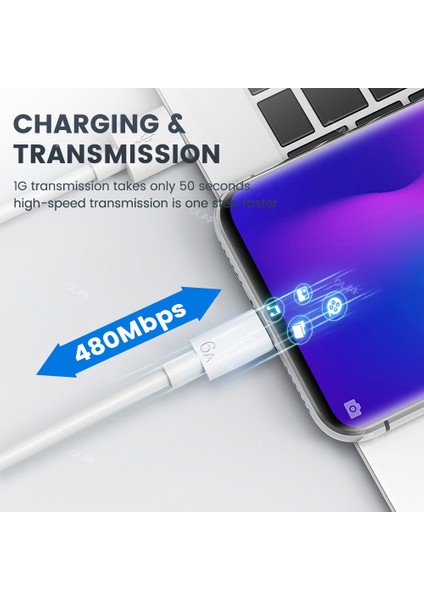 6A USB C Tipi Kablo 66W Telefon Kablosu Hızlı Şarj USB C Kablosu Samsung Huawei Xiaomi Için 0.3/1/1.5/2m Kablo Redmi Vivo Oppo Için (Yurt Dışından) indirimleri
