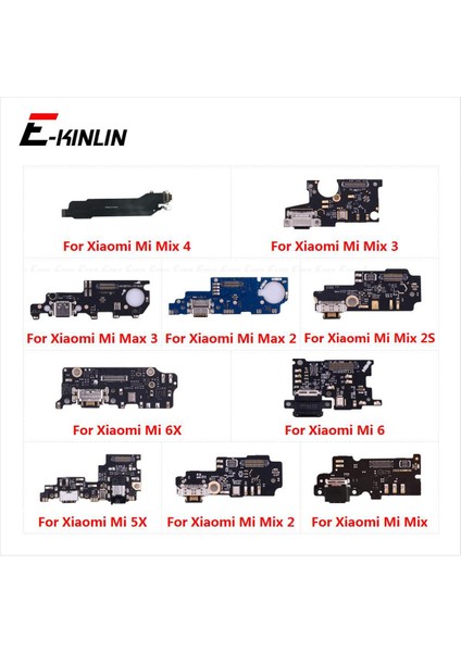 USB Şarj Şarj Cihazı Dock Bağlantı Noktası Kurulu Mikrofon Mikrofon Flex Kablo Xiaomi Mi Mix 4 2s Max 3 2 6x 5x (Yurt Dışından)