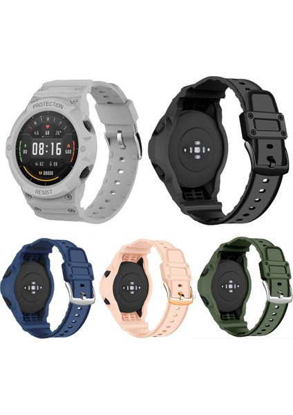 Silikon Kabuk Kenar Kapak Koruyucu Bilek Kordonlu Saat Xiaomi Mi Için Saat Kayışı Renkli Spor Band Bileklik Durumda Akıllı Aksesuarlar (Yurt Dışından)
