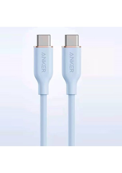 Anker A8553 Powerline Iıı Flow USB C'den USB C'ye Hızlı Şarj Kablosu (Yurt Dışından)