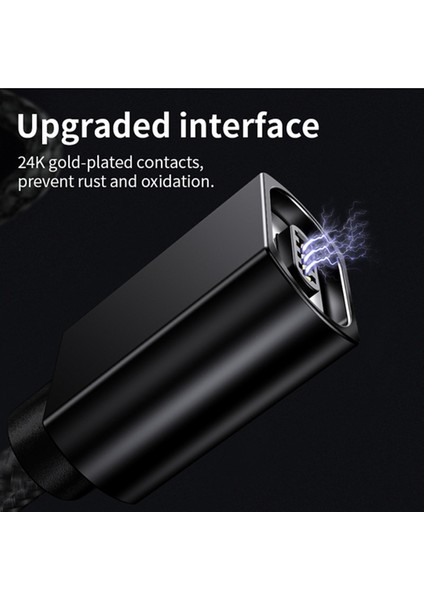 Olaf Manyetik USB Şarj Kablosu Mikro USB Kablosu Huawei Cep Telefonu Için Hızlı Şarj USB C Tipi Kablo Mıknatıs Şarj Cihazı Tel Kablosu (Yurt Dışından)