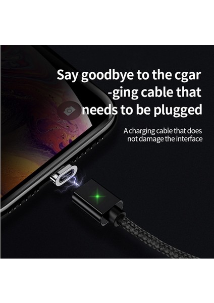Olaf Manyetik USB Şarj Kablosu Mikro USB Kablosu Huawei Cep Telefonu Için Hızlı Şarj USB C Tipi Kablo Mıknatıs Şarj Cihazı Tel Kablosu (Yurt Dışından)