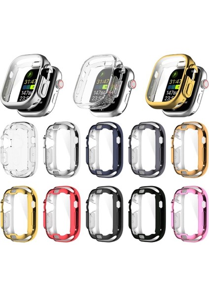 Darbeye Dayanıklı Ekran Koruyucu Kılıf Çerçeve Konut Koruyucu Kapak Tampon Kabuk Apple Watch Ultra 49MM Için Uygun (Yurt Dışından)