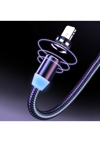 Manyetik Mikro USB Kablosu Mıknatıs Fiş Tipi C Şarj Kablosu iPhone Huawei Samsung Xiaomi Mıknatıs Şarj Kablosu (Yurt Dışından)