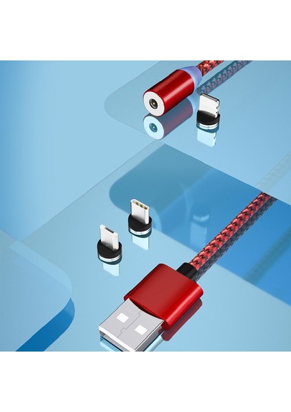 Manyetik Mikro USB Kablosu Mıknatıs Fiş Tipi C Şarj Kablosu iPhone Huawei Samsung Xiaomi Mıknatıs Şarj Kablosu (Yurt Dışından)