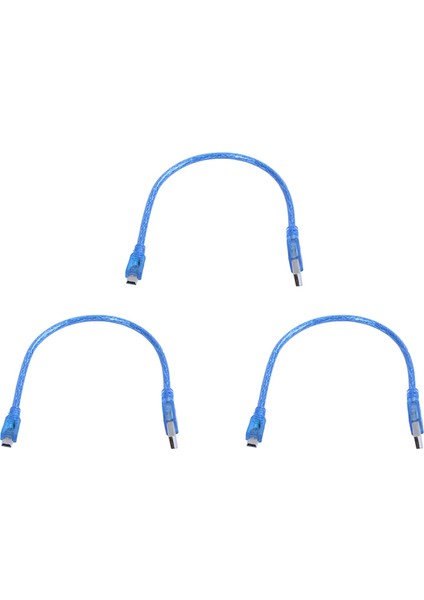 3x USB 2.0 A Erkek - Mini USB B 5pin Erkek Veri Kablosu Kablosu Adaptörü Dönüştürücü 1ft (Yurt Dışından)