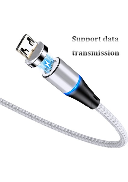 3A Hızlı Manyetik Şarj Cihazı 3.0 Mikro USB Kablosu iPhone 8 Için Poco X3 Xiaomi Hızlı Manyetik Telefon Şarj Kablosu C Tipi Kablo (Yurt Dışından)