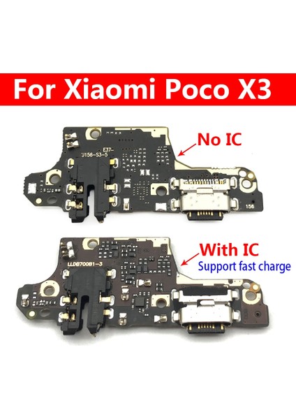 USB Şarj Aleti Yuva Konnektörü Şarj Portu Kurulu Mikrofon Flex Kablo Xiaomi Poco X3 Nfc Küresel Sürüm/poco X3 Pro (Yurt Dışından)