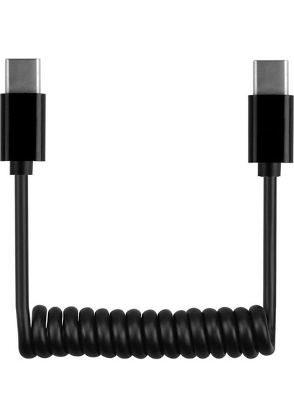 Evrensel Hızlı Şarj Spiral Sarmal Pratik Tablet Akıllı Telefon C Tipi Kablo Esnek Aksesuarlar USB 3.1 Erkek Taşınabilir Veri (Yurt Dışından) modelleri