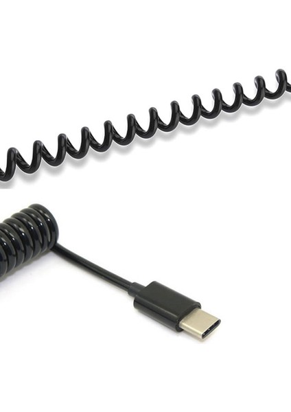 Evrensel Hızlı Şarj Spiral Sarmal Pratik Tablet Akıllı Telefon C Tipi Kablo Esnek Aksesuarlar USB 3.1 Erkek Taşınabilir Veri (Yurt Dışından) fırsatları