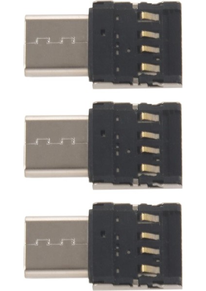 3x Type-C Usb-C - USB 2.0 Otg Adaptörü Için Xiaomi Mi A1 Samsung Galaxy S8 Plus Oneplus 5t Macbook Pro Dönüştürücü (Yurt Dışından)