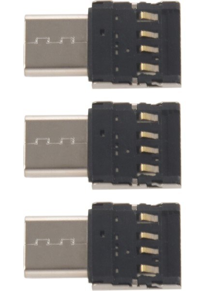 3x Type-C Usb-C - USB 2.0 Otg Adaptörü Için Xiaomi Mi A1 Samsung Galaxy S8 Plus Oneplus 5t Macbook Pro Dönüştürücü (Yurt Dışından)