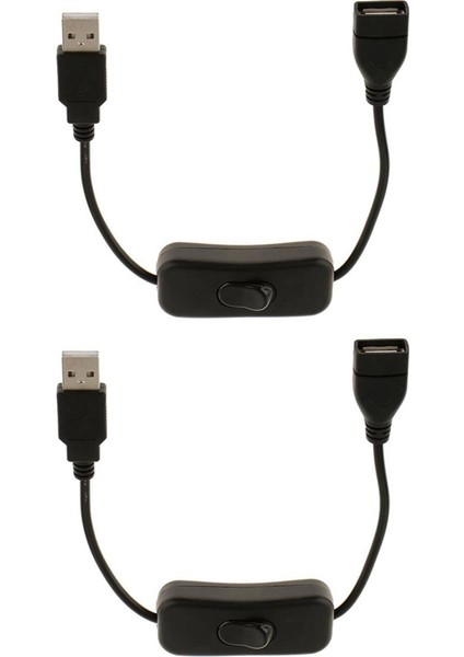 2x USB A Erkek - Dişi Uzatma Kablosu, Açma / Kapama ile (Yurt Dışından)