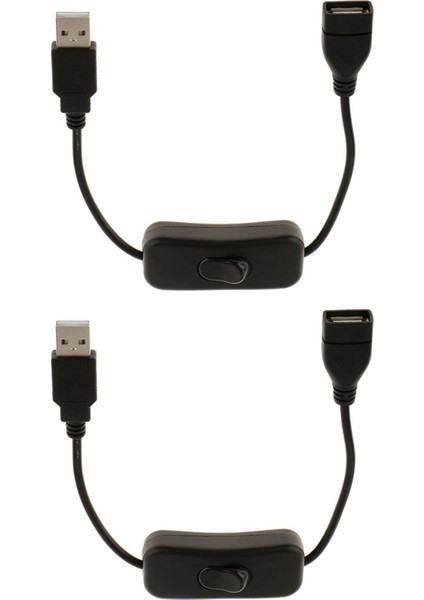 2x USB A Erkek - Dişi Uzatma Kablosu, Açma / Kapama ile (Yurt Dışından)