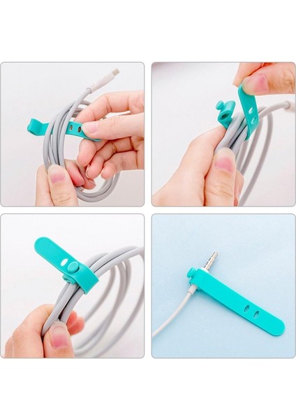 Silikon Kablo Askısı Klipleri Tel Organizatör Veri Kablosu Yeniden Kullanılabilir Kablo Bağı 2 Delik Işın Hattı Kablosu Sarıcı Tutucu Kaleci Yöneticisi (Yurt Dışından) modelleri