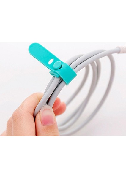 Silikon Kablo Askısı Klipleri Tel Organizatör Veri Kablosu Yeniden Kullanılabilir Kablo Bağı 2 Delik Işın Hattı Kablosu Sarıcı Tutucu Kaleci Yöneticisi (Yurt Dışından) fırsatları