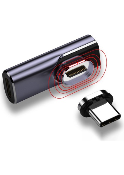 USB-C24PIN Tam Özellikli Manyetik Adaptör Thundeolt 3usb4, C Manyetik Adaptör, 24 Pimli Tip-C Konnektör (Yurt Dışından)