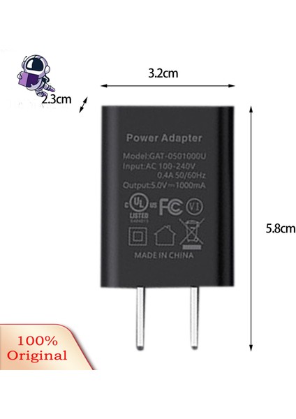 Grebest USB Şarj Kafası Yaygın Uyumlu Gs/ce Sertifikası Cep Telefonu Şarj Cihazı (Yurt Dışından)
