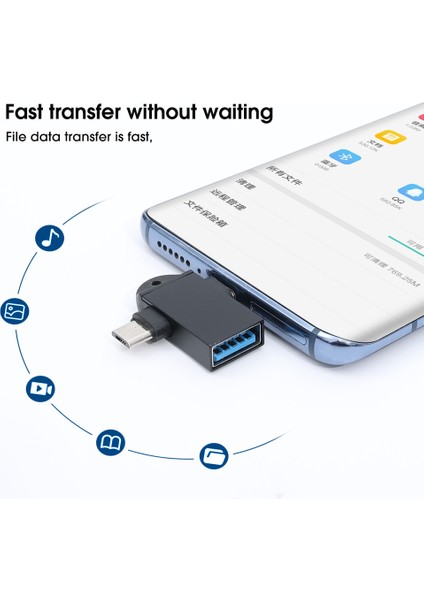 Android Tip-C 2'si 1 Arada Otg Adaptörü Için -Evrensel Kayıp Önleyici Iletim Dönüştürücüleri -Xiaomi Samsung Tablet Ipad Fare Için (Yurt Dışından) fırsatları