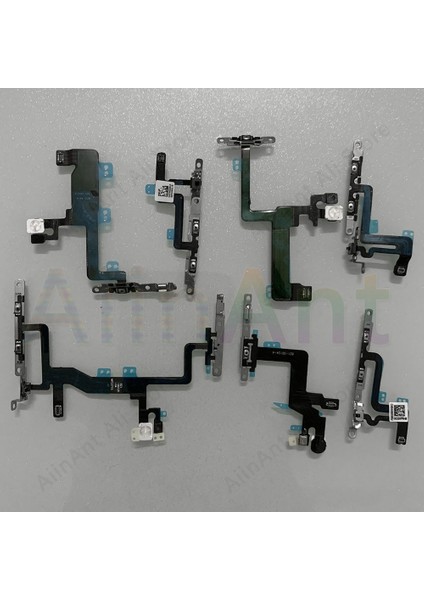 Aiinant Orijinal Dilsiz Ses Güç Düğmeleri Anahtar Anahtarı Flex Kablo iPhone 5 S Se 5 6 6 S 7 8 Se2 Artı Güç Flex Onarım Parçaları (Yurt Dışından)