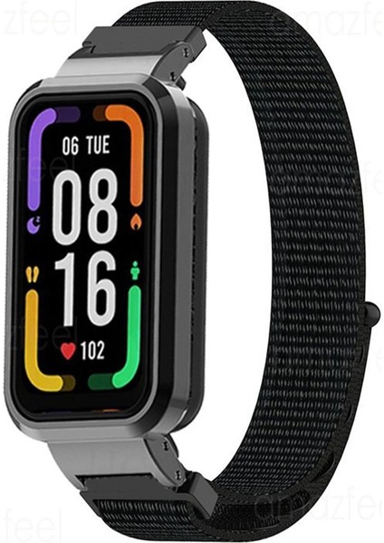 Kayış + Kılıf Redmi Band Pro Akıllı Saat Aksesuarları Redmi Band Pro Için Nefes Alabilir Naylon Bilezikler Kordonlu Saat Koruma Kapağı (Yurt Dışından)