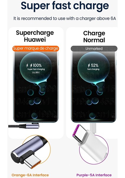 100 W USB Kablosu 6A Hızlı Şarj Şarj Kablosu Kablosu Huawei Mate 40 Pro Ultra Veri Transferi USB C Telefon Kablosu Xiaomi Mi 10 (Yurt Dışından) indirimleri
