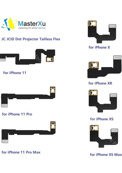 Jcıd Jc V1S Yüz Kimliği Flex Kablo Nokta Vuruşlu iPhone x Xr Xs 11 12 Pro Max Mini iPad Adaptörü Projektör Programcı Ic Tamir Kiti (Yurt Dışından)