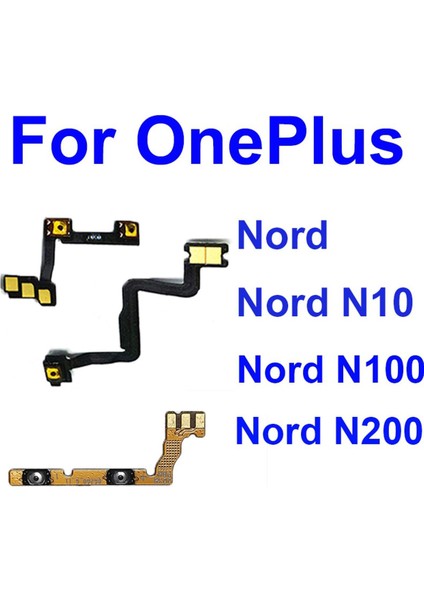 Ses Güç Sessiz Flex Kablo Oneplus 1+ Nord Nord N10 N100 N200 5g Açık Kapalı Güç Ses Anahtarı Yan Düğme Flex Şerit Parçaları (Yurt Dışından)