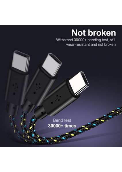 USB C Kablosu 2.4A Hızlı Şarj Cabo Tip-C Cep Telefonu Kabloları Şarj Kablosu Tel Xiaomi Samsung S9 Lg Android C Tipi Kablo (Yurt Dışından) fiyatları